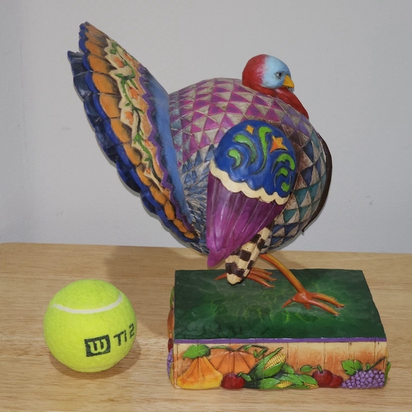 10" Heartwood Creek Jim Shore Turkey "Strutting Proud" from 2005 - Picture 7 of 14